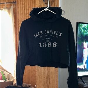 Jack Daniels Black Cropped Sweatshirt
